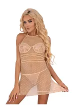 Sexy košilka Vannas - LivCo Corsetti pudrová L/XL