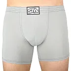 Pánské boxerky Styx long klasická guma světle šedé (F1062) M