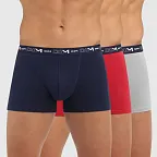 Pánské boxerky 3 ks DIM COTTON STRETCH BOXER 3x - DIM - tmavě modrá M