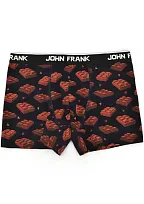 Pánské boxerky John Frank JFBD324 - CHOCOLATE Černá L