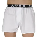 Pánské trenky Styx sportovní guma bílé (B1061) XL