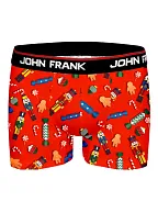 Pánské boxerky John Frank JFBD19 Červená L