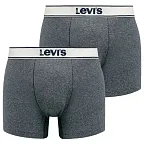 Pánské boxerky 2Pack 37149-0399 šedá - Levi's XL