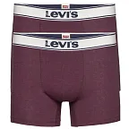 Pánské boxerky 2Pack 37149-0401 bordó - Levi's S