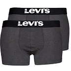 Pánské boxerky 2Pack 37149-0408 šedá - Levi's S