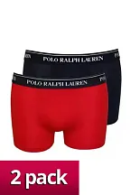 Pánské boxerky GB- 2 pack - Ralph Lauren modrá - červená M