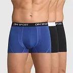 Pánské sportovní boxerky 3 ks DIM SPORT COTTON STRETCH BOXER 3x - DIM SPORT - černá S