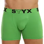 Pánské boxerky Styx long sportovní guma zelené (U1069) XXL