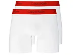 Pánské boxerky NB1464A-RGQ - Calvin Klein bílá a červená S