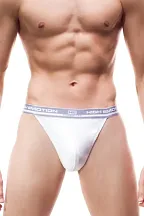 Pánská tanga High emotion white - CORNETTE bílá XL