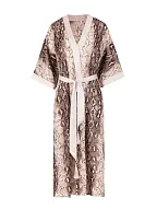 Suzana Perrez Cover Up Kimono Lamai Koh Samui Beige/Brown OS