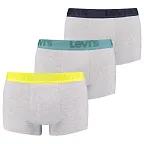 3PACK pánské boxerky Levis šedé (905042001 015) M