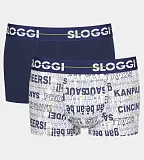 Boxerky Sloggi men Go Holiday Hipster C2P světle modrá kombinace (M007) 006