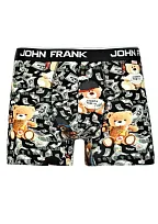 Pánské boxerky John Frank JFBD312 Černá M