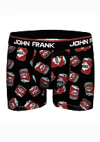 Pánské boxerky John Frank JFBD314 Černá M