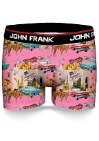 Pánské boxerky John Frank JFBD333 Růžová L