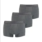 3PACK pánské boxerky Levis šedé (905042001 007) XL