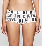 Šortky Boyshort QF1663E - Calvin Klein bílá/potisk L