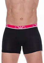 Boxerky Emporio Armani 111473 7P715 růžová guma  S Černá