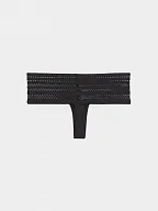 Dámská tanga Cotton Wide thong DK5025 - DKNY bílá S