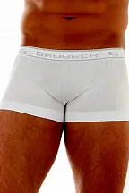 Pánské boxerky 10050A white - BRUBECK Bílá S