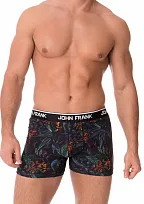 Pánské boxerky John Frank JFBD237 Černá M