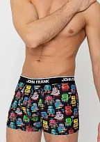 Pánské boxerky John Frank JFBD285 Černá M