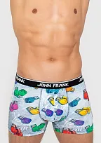 Pánské boxerky John Frank JFBD290 Sv. modrá L