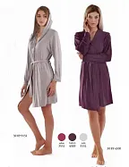 Dámský župan Angora 30 89 3551 rubínová - Vestis rubínová L