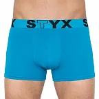 Pánské boxerky Styx sportovní guma nadrozměr světle modré (R969) 5XL