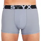 Pánské boxerky Styx sportovní guma nadrozměr světle šedé (R1067) 4XL