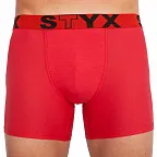Pánské boxerky Styx long sportovní guma červené (U1064) L