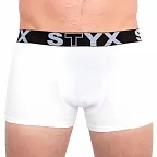 Pánské boxerky Styx sportovní guma bílé (G1061) XL