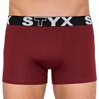 Pánské boxerky Styx long sportovní guma vínové (U1060) L