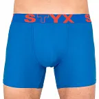 Pánské boxerky Styx long sportovní guma modré (U967) L