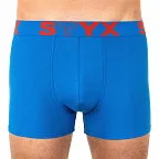 Pánské boxerky Styx sportovní guma modré (G967) L