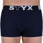 Pánské boxerky Styx sportovní guma tmavě modré (G963) L