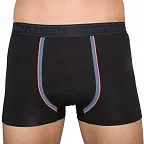 Pánské boxerky Stillo černé s šedým pruhem (STP-016) XL