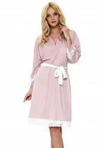 Dámský župan SWW.9710 - Dn-nightwear staro-růžová L