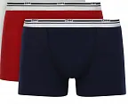 Pánské boxerky DIM DAILY COLORS BOXER 2ks - DIM tm.modro-červená XL