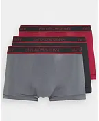 Boxerky 3pack 111357 0A717 19775 černo-šedá - Emporio Armani vícebarevná L