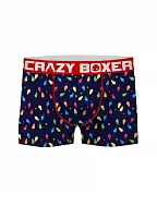 Pánské boxerky Xmas ASS 2 - Crazy Boxer tmavě modrá - vzor XL