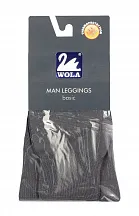 Pánské hladké bavlněné podvlékací kalhoty Man Leggings basic - Wola 164-170 tm.šedá