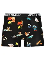 Pánské boxerky John Frank JFBD327 Černá M